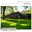 TECTAKE - Tonnelle 6 x 3 m avec 2 rideaux noir - vignette