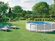 INTEX - Piscine tubulaire Prism Frame ronde 4,57 x 1,07 m - Intex - vignette