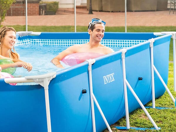 INTEX - Piscine tubulaire rectangulaire 4,50 x 2,20 x 0,84 m - Intex - large