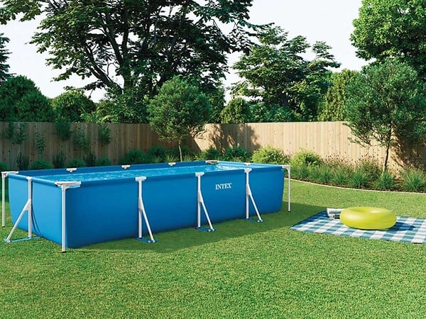 INTEX - Piscine tubulaire rectangulaire 4,50 x 2,20 x 0,84 m - Intex - large
