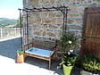 CENTRALE BRICO - Pergola tube CAR20 fer vieilli - 187x40x198 cm - Acier époxy - vignette