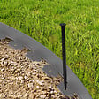 ID MARKET - Bordurette de jardin flexible 10 M gris anthracite hauteur 5 CM + 30 piquets - vignette