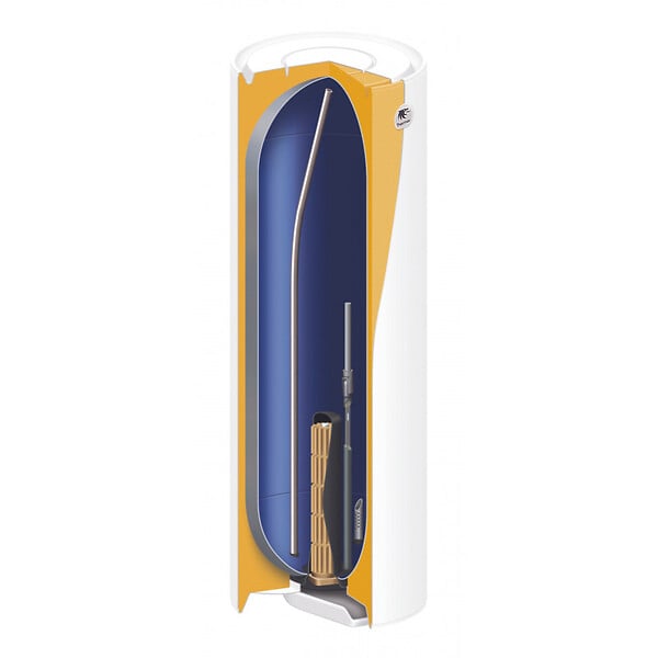 THERMOR - Chauffe-eau DURALIS CONNECT Vertical - 200 l - Vertical mural étroit - Hauteur : 1475 mm - large