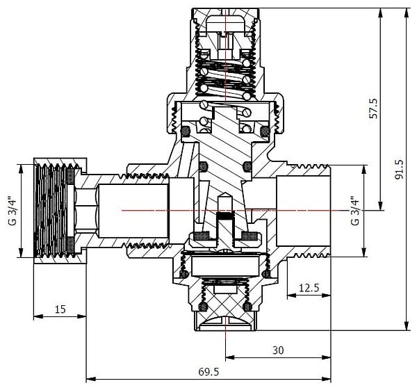 WATTS - Watts SFR® Groupe de sécurité standard pour chauffe-eau, Raccordement femelle Ø 3/4” (2252550) - large
