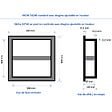 MARMOX - Duo de niches à carreler étanche - Format intérieur U-Tile - 9 cm de profondeur - vignette