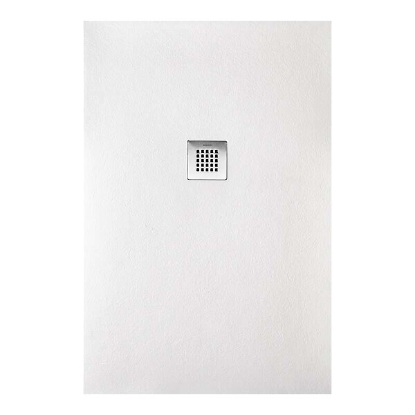 SANYCCES - Receveur de douche STRATO extra plat Blanc - 100 x 80 cm - Résistant et Facile à installer - Salle de bain, Douche - large