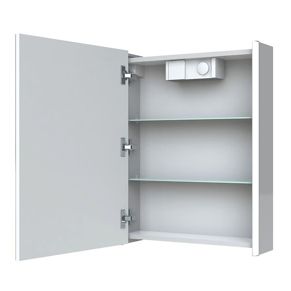 ALLIBERT - Armoire de toilette éclairante Stella 50 cm 1 porte - large