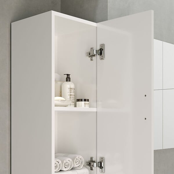 ALLIBERT - Colonne de salle de bain  murale avec rangement 30 x 172 x 30 cm SOLITA - large
