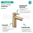 HANSGROHE - Robinet lavabo Hansgrohe Talis E avec sortie en bronze (71710140) - vignette