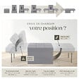 TECTAKE - Fauteuil de relaxation PONTO 4-en-1 réglable sur 6 positions gris - vignette
