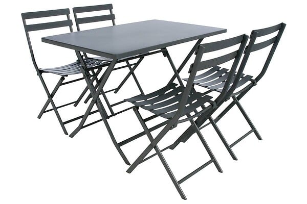 HESPERIDE - Table de jardin rectangle Greensboro 110 x70 cm Graphite - Hespéride - large