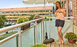 BASER - Pied Pour Parasol De Balcon Marron Foncé - De Ø20 À 40 Mm - 20 Kg - vignette