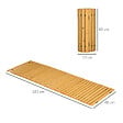 OUTSUNNY - Allée chemin de jardin en lattes de bois enroulable - dim. 185L x 60l x 1,9H cm - bois de sapin pré-huilé - vignette