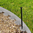 ID MARKET - Bordurette de jardin flexible 10 M grise hauteur 5 CM + 30 piquets - vignette