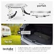 TECTAKE - Table de camping Tina en aluminium, pliable et réglable en hauteur argent - vignette