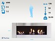 PURLINE - Cheminée à l'éthanol en acier inox et 3 feux - vignette