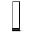 ID MARKET - Range bûches vertical acier noir avec étagère H.112 CM pour cheminée - vignette
