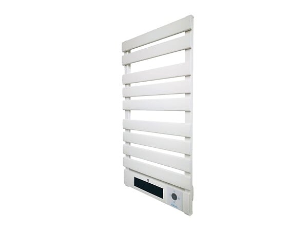 PURLINE - Sèche-serviettes électrique aluminium blanc display LED 1500W - large