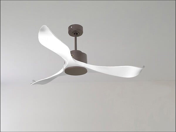 KLASSFAN - Ventilateur de plafond Wifi Moteur à courant continu Télécommande Adaptateur 2/3 Lames Hypersilence Mémoire Shopify Vendible (AUTOMATIQUE) - large