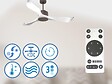 KLASSFAN - Ventilateur de plafond Wifi Moteur à courant continu Télécommande Adaptateur 2/3 Lames Hypersilence Mémoire Shopify Vendible (AUTOMATIQUE) - vignette