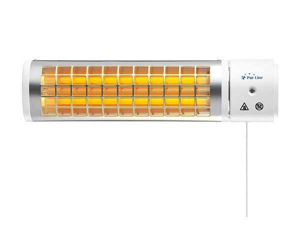 PURLINE - Chauffage halogène 1200W pour salle de bain - large