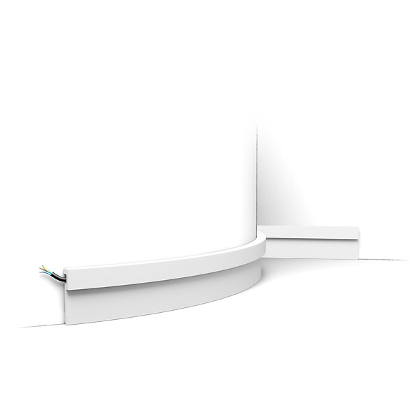 ORAC DECOR - PX198F Cimaise murale Flexible Orac Decor - 2,0x8,3x200cm (h x p x L) - moulure décorative polymère - large