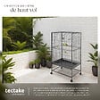 TECTAKE - Cage à oiseaux 131 cm gris anthracite - vignette
