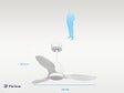 PURLINE - Ventilateur de plafond Réversible  Thermostat Dimmable Wifi Moteur à courant continu Toits en pente Télécommande Lumière à trois tons Hypersilence Mémoire - vignette
