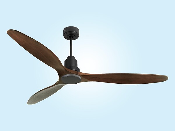 PURLINE - Ventilateur de plafond Réversible  Thermostat Wifi Moteur à courant continu Toits en pente Télécommande Hypersilence Mémoire - large