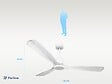 PURLINE - Ventilateur de plafond Réversible  Thermostat Wifi Moteur à courant continu Toits en pente Télécommande Hypersilence Mémoire Shopify Vendible (AUTOMATIQUE) - vignette