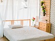 PURLINE - Ventilateur de plafond Réversible  Thermostat Dimmable Wifi Moteur à courant continu Toits en pente Télécommande Lumière à trois tons Adaptateur 2/3 Lames - vignette
