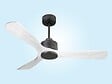 PURLINE - Ventilateur de plafond Réversible  Thermostat Wifi Moteur à courant continu Toits en pente Télécommande Hypersilence Mémoire - vignette