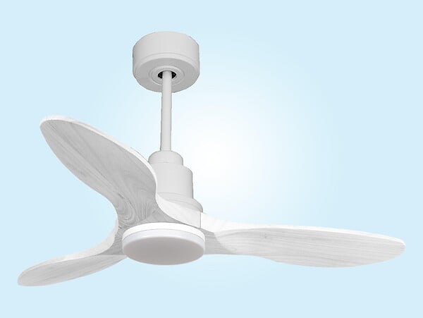 PURLINE - Ventilateur de plafond Réversible  Thermostat Dimmable Wifi Moteur à courant continu Toits en pente Télécommande Lumière à trois tons Hypersilence Mémoire - large