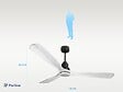 PURLINE - Ventilateur de plafond Réversible  Thermostat Dimmable Wifi Moteur à courant continu Toits en pente Télécommande Lumière à trois tons Hypersilence Mémoire - vignette