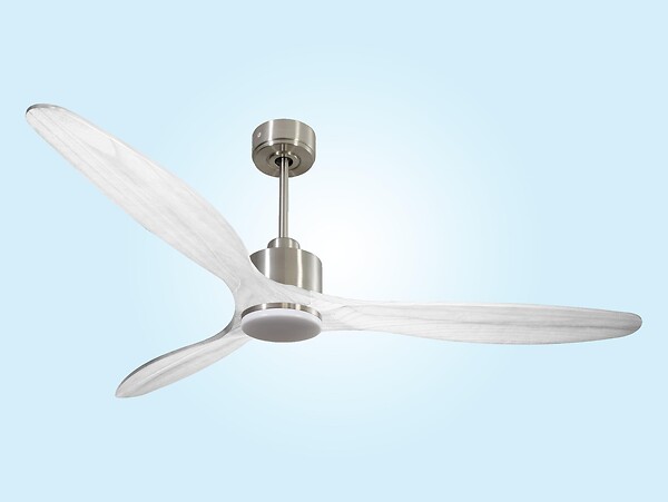 PURLINE - Ventilateur de plafond Réversible  Thermostat Dimmable Wifi Moteur à courant continu Toits en pente Télécommande Lumière à trois tons Hypersilence Mémoire - large