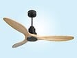PURLINE - Ventilateur de plafond Réversible  Thermostat Wifi Moteur à courant continu Toits en pente Télécommande Hypersilence Mémoire - vignette
