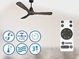 PURLINE - Ventilateur de plafond Réversible  Thermostat Wifi Moteur à courant continu Toits en pente Télécommande Hypersilence Mémoire - vignette