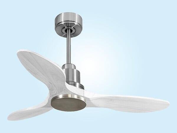 PURLINE - Ventilateur de plafond Réversible  Thermostat Wifi Moteur à courant continu Toits en pente Télécommande Hypersilence Mémoire Shopify Vendible (AUTOMATIQUE) - large