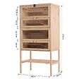 PAWHUT - Cage pour hamsters souris petits rongeurs multi-niveaux 5 étages 10 plateformes bois de pin 60 x 40 x 120 cm - vignette