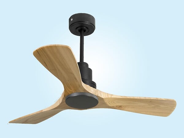 PURLINE - Ventilateur de plafond Réversible  Thermostat Wifi Moteur à courant continu Toits en pente Télécommande Hypersilence Mémoire - large