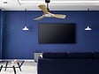 PURLINE - Ventilateur de plafond Réversible  Thermostat Dimmable Wifi Moteur à courant continu Toits en pente Télécommande Lumière à trois tons Hypersilence Mémoire - vignette