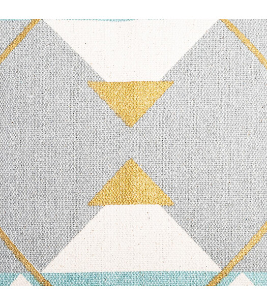 ATMOSPHERA - Housse de Coussin géométrique Or  40 x 40 cm - large