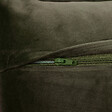 ATMOSPHERA - Coussin décoratif Bouclette  Vert Kaki 30 x 50 cm - vignette