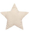 ATMOSPHERA - Coussin décoratif Étoile Berlingot Beige 40 x 40 cm - vignette