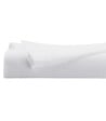 ATMOSPHERA - Drap plat 2 Personnes en percale de Coton Blanc 240 x 290 cm - vignette