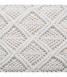 ATMOSPHERA - Coussin déhoussable Macramé en Coton 30 x 50 cm - vignette