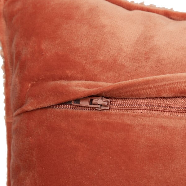 ATMOSPHERA - Coussin décoratif Bouclette Terracotta 30 x 50 cm - large