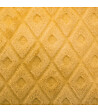 ATMOSPHERA - Coussin déhoussable Ocre motif en relief 40 x 40 cm - vignette