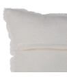 ATMOSPHERA - Coussin déhoussable en Fourrure Blanche 45 x 45 cm - vignette
