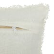 ATMOSPHERA - Coussin décoratif Blanc nid d'abeille 45 x 45 cm - vignette